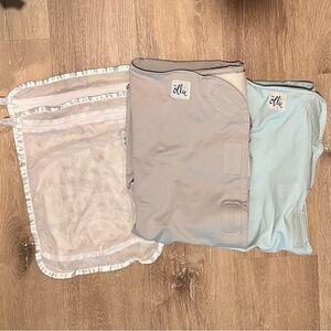Ollie Swaddles Blue and Gray EUC